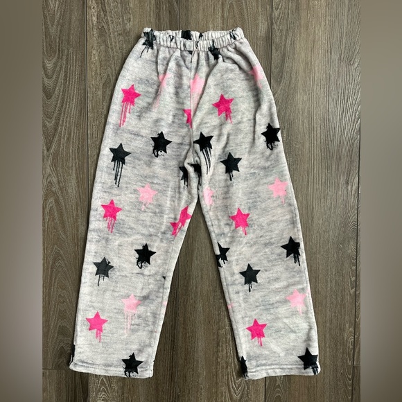 Top Trenz Pajamas Top Trenz Boutique Fuzzy Star Drips Pajama Pants